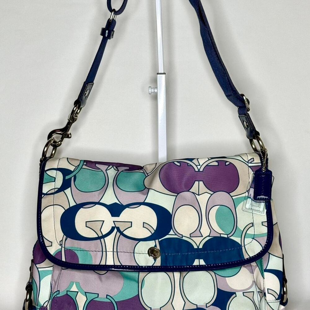 Coach Kyra Daisy Scarf Nylon Crossbody